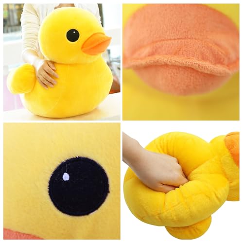 Kiuiom Gelbe Ente Weiche Plüschtier,Plüsch Gelbe Ente Weich Füllen Tiere Spielzeug,Gelb Ente Kuscheltier,Entes Plüschtier,Entes Stofftier Plüschtiere,Süßes Flauschiges Plüschtiere