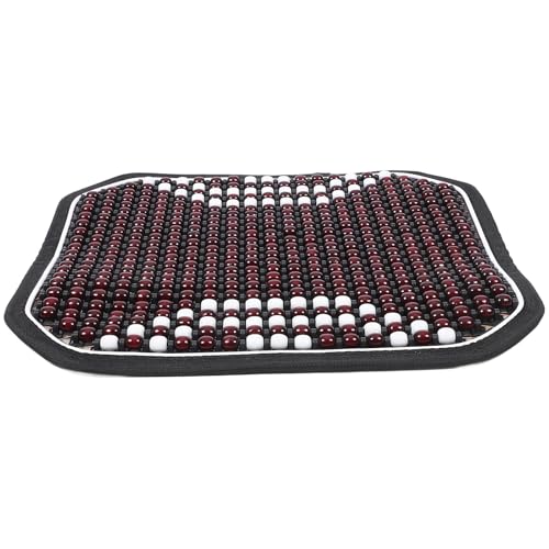Funda para asiento de coche ventilada con bolas de madera para viajes