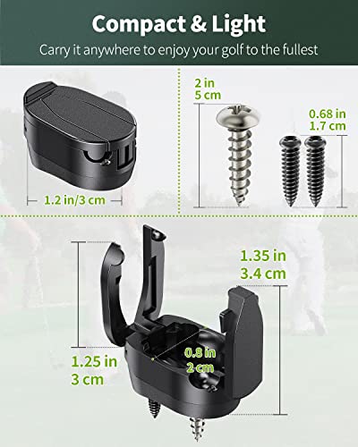 Vibit Foldable Golf Ball Retriever Grabber For Putters Golf Pick-Up Claw Plastic Grip Sucker Tool With 3 Screws Portable Back Saver For Golfers, 6 Pack #TOP1