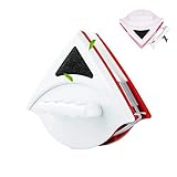 Detergente magnetico per vetri su entrambi i lati, 15-24 mm, spazzola per pulizia finestre, spazzola lavavetri, strumento per pulizia vetri per doppi vetri da 1,5-2,5 cm Red