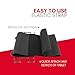 Macally Car Headrest Mount for Kids - Tablet Holder for Car Back Seat - iPad Holder for Car Backseat Rear Facing with Anti Slip Strap and Adjustable Case