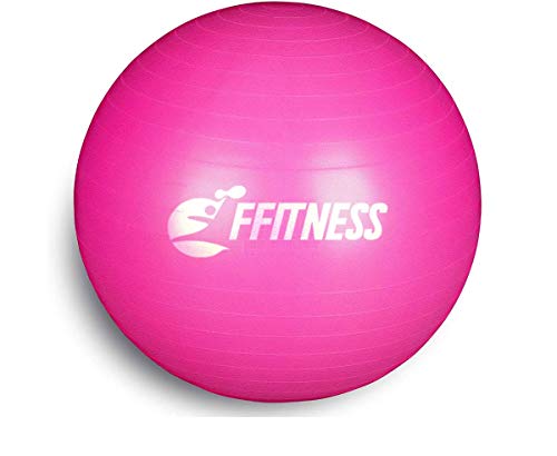 FFitness Fstbb95R Total Body Balance Ball do Gimnastyki Przedporodowej, Big Gymball (55 65 75 85 95 cm) Przeciwwybuchowe dla Stabilności Rdzenia, Ćwiczenia Brzucha, Wytrzymałość, Wzmocnienie