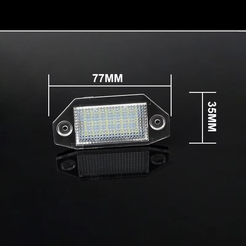 Luces de matrícula para evitar multas en Mondeo MK3 kit de dos luces 5