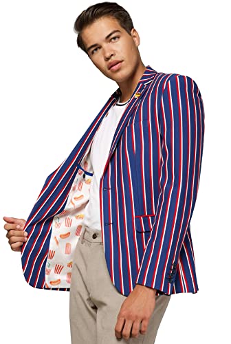 Opposuits Men's Tall Size Supportswear-Cheer Stripes-Cobalt Blue4