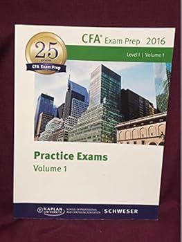 Textbook Binding CFA Practice Exams 2016 - Volume 1 Book
