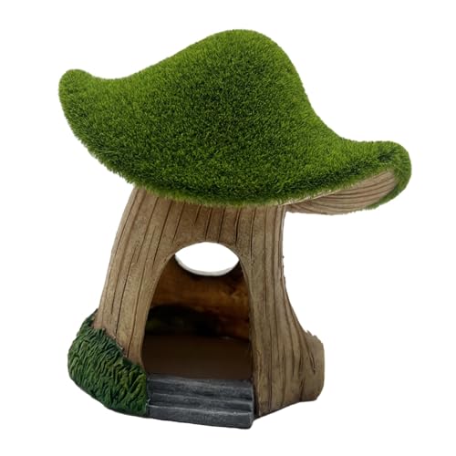 Maison à Champignons pour Aquarium en Résine - Décoration Grotte Cachée Modèle A - 8
