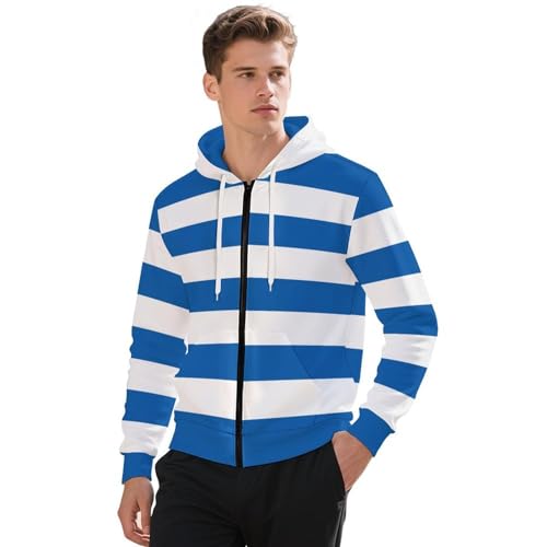 St Lucia Flag Double-Layer Hoodie Large-Size Loose-Fit Sweatshirt