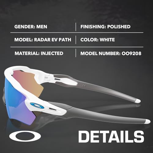 Image of Oakley RADAR EV PATH TEAM COLORS OO9208 Shield Shape Sunglasses With Official Eyewear Kit