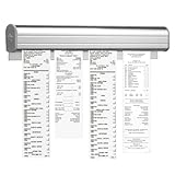 BOULESENM Bonleiste Gastronomie,30cm Bonleiste Gastronomie,Bonhalter Notizleiste, Notizleiste - Selbstklebend Aluminium Bestellhalter Klemmleiste Zettelhalter für Hold Orders