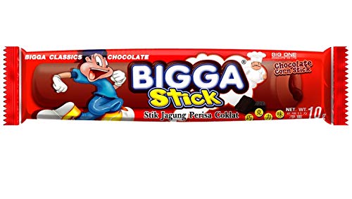 Bigga Thailand Chocolate Corn Stick Snack 10 g x Pack of 24