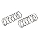 sourcing map 20Stk 0,5mmx5mmx15mm 304 Edelstahl Druckfedern Druckfeder Spiralfeder Stahlfeder Silberton