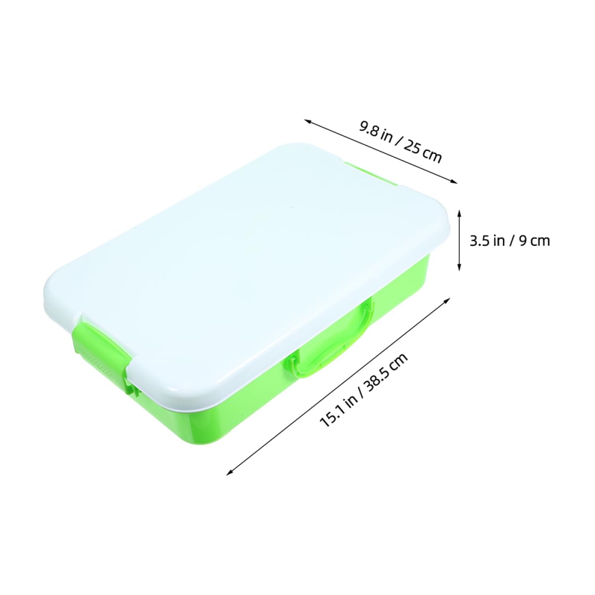 STOBOK Spacious Plastic Tray Lid for Boys and Girls Portable Sandbox Box Handle Sturdy Toys Storage Case Montessori Activity Box