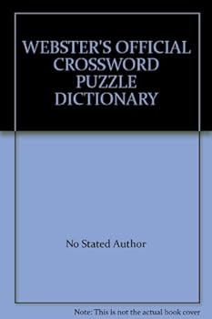 Hardcover Webster's Official Crossword Puzzle Dictionary Book