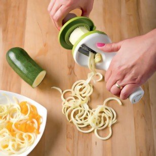 Smartcraft Hand Held Vegetable Spiral Slicer, Spiralizer, Cutter, Salad and Spaghetti Maker for Low Carb, Food Grade, ABS+ BPA-free