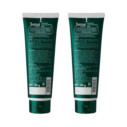 Image of Junsui Naturals Neem Face Wash for Skin Protection 100g (Pack of 2) | Protect Skin from Germs | Contains Yam Bean extract