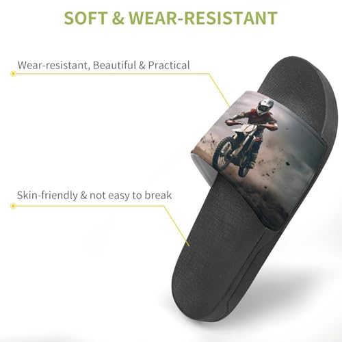 Dirt Bike Racing Non Slip Slides Sandals for Women Men Quick Drying Shower Shoes for Bathroom Pool Beach3