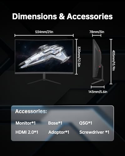 KTC H24S17 24インチ 湾曲ゲーミングモニター