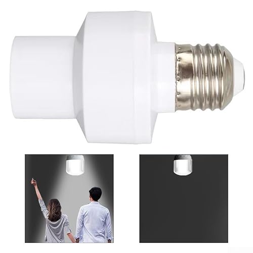 Infrared Motion Sensor Light Control Smart Bulb Socket Switch For E27 With 360 Degree Coverage, PIR Sensor Adjustable Infrared Motion Detector Motion Sensing Light Switch Controller