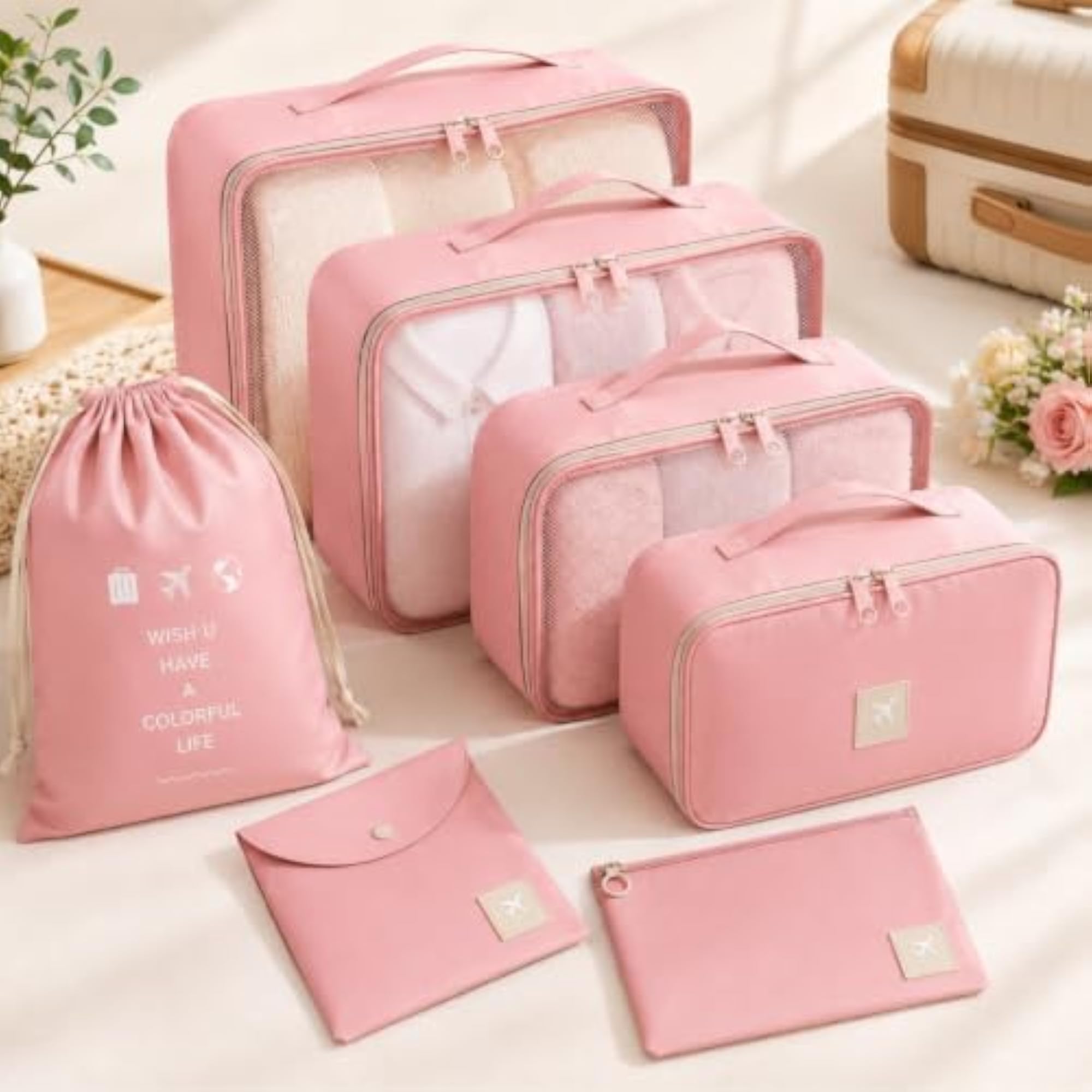 7 in 1 Travel Organizer Set with Shoe Bag