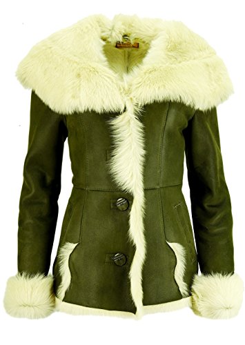 DX-Exclusive Wear Damen Schaffelljacke, Lammfelljacke aus TOSKANA, Toscana...