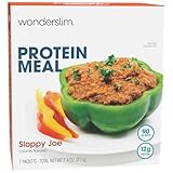 WonderSlim Low-Carb High Protein Soy Vegetarian Sloppy Joe Mix (7 Servings/Box) - Low Carb, Low Calorie, Low Fat, Kosher, Cholesterol Free