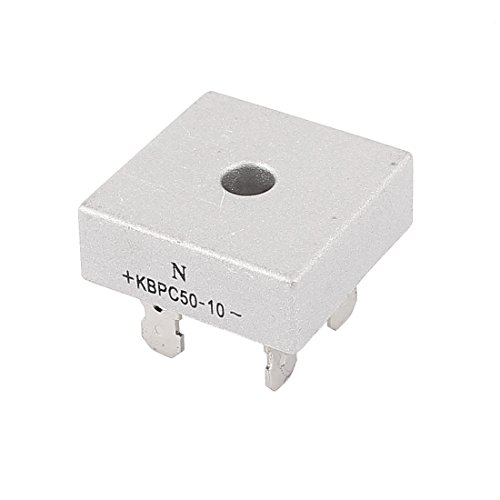 BestTong KBPC5010 Bridge Rectifier Diode 50A 1000V KBPC Single Phase, Full Wave 50 Amp 1000 Volt Electronic Silicon Diodes 2 PCS