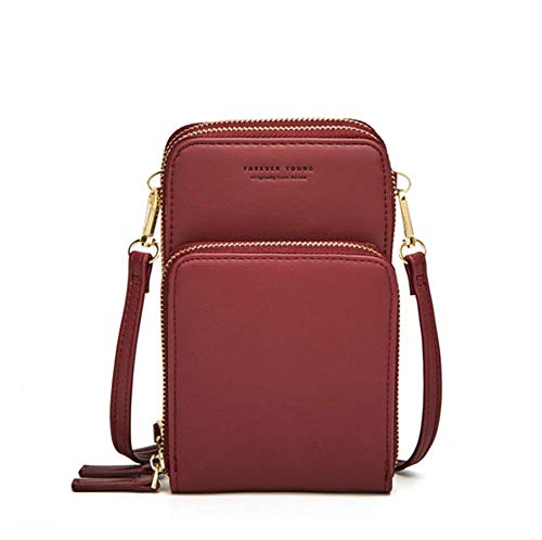 Sawekin Damen Handy Schultertasche Brieftasche Kleine Mini Umhängetasche Handytasche Handy Geldbeutel Geldbörse Messenger Tasche Mädchen