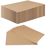 SENJEOK 200 Sheets A4 Brown Cardstock, 300gsm Thick Kraft Paper Card for Printing, Invitations, Menus, DIY Crafts, 29.7 x 21 cm