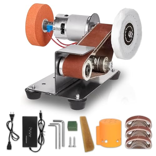 Mini Belt Sander 7-Speed Knife Sharpener & Belt Grinder for Knife Making