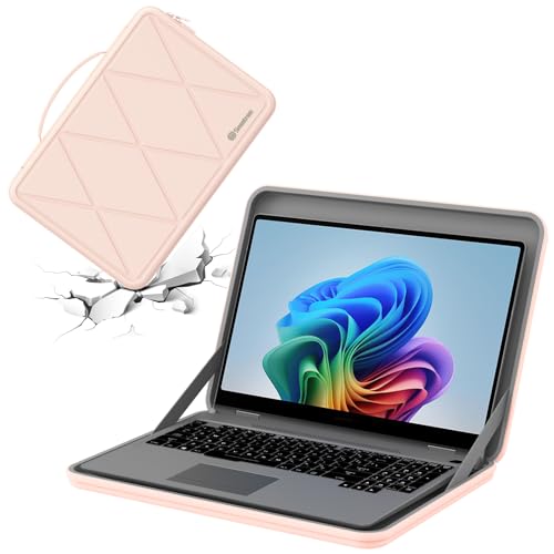 Image of Smatree M34TP Hard Protective 13 inch Laptop Sleeve Case for Apple /HP /DELL | Compatible for Apple MacBook Air Retina /MacBook Pro 2022, HP Chromebook x360, DELL Latitude /XPS, ASUS Zenbook,Pink(X8026TP)