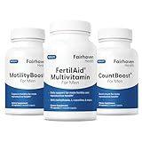 Fairhaven Health FertilAid for Men, MotilityBoost, and Countboost Combo | Fertility Supplements for Men | Male Fertility Supplement with Conception for him Prenatal Vitamin