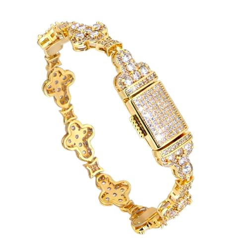 Pulsera para hombre LNEYIDABI 18K gold 8 inch miniatura 1
