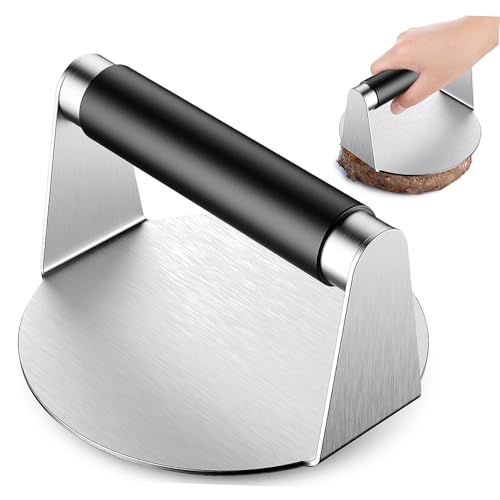 POPETPOP Hamburger Press Manual Burger Smasher Tool for Griddle Ergonomic Meat Press with Non Stick Surface Easy to Clean Patty Maker for Efficient Cooking