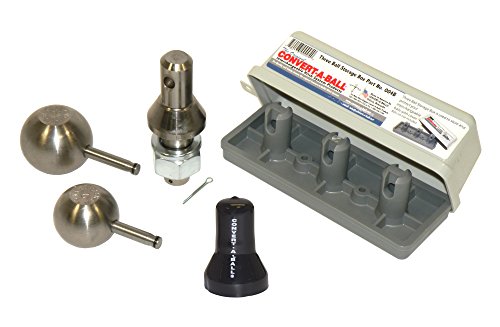 Convert-A-Ball 2-Ball Set - 2 inch and 2 5/16 inch Balls with Stem Cover and Storage Case