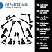 TRQ Front Steering and Suspension Kit Tie Rods Ball Joints Sway Bar Links Adjusting Sleeves Idler Arm Compatible with 1990-2005 Chevrolet Astro Rear Wheel Drive GMC Safari Rear Wheel Drive