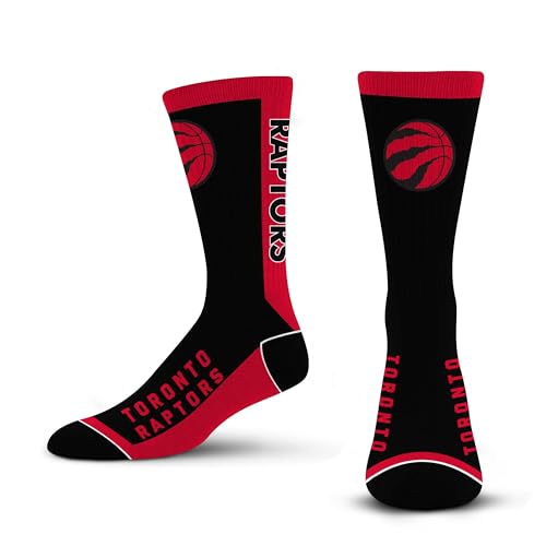 For Bare Feet NBA TORONTO RAPTORS MVP Crew Sock Team Color Large
