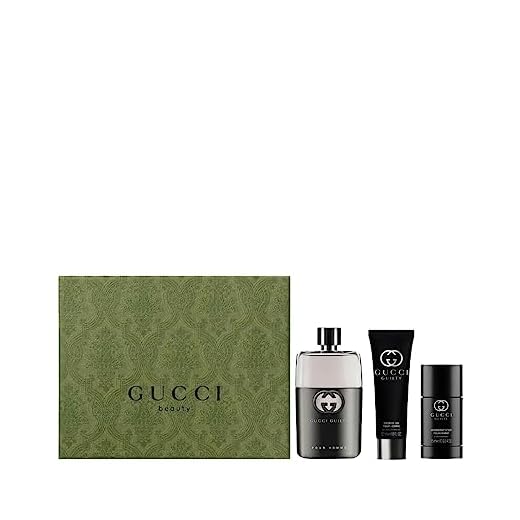 Gucci Guilty 3-Piece Set for Men, (3.0 Oz Eau De Toilette Spray + 2.5 Oz Deodorant + 1.6 Oz Shower Gel)