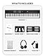 STRICH E-Piano 88 Tasten Gewichtet Klavier mit Sustain-Pedal, Hammermechanik-Digitalpiano, 2x15W integrierte Lautsprecher, vollwertiges E-Piano mit USB-MIDI/Wireless-Verbindung, SDP-120