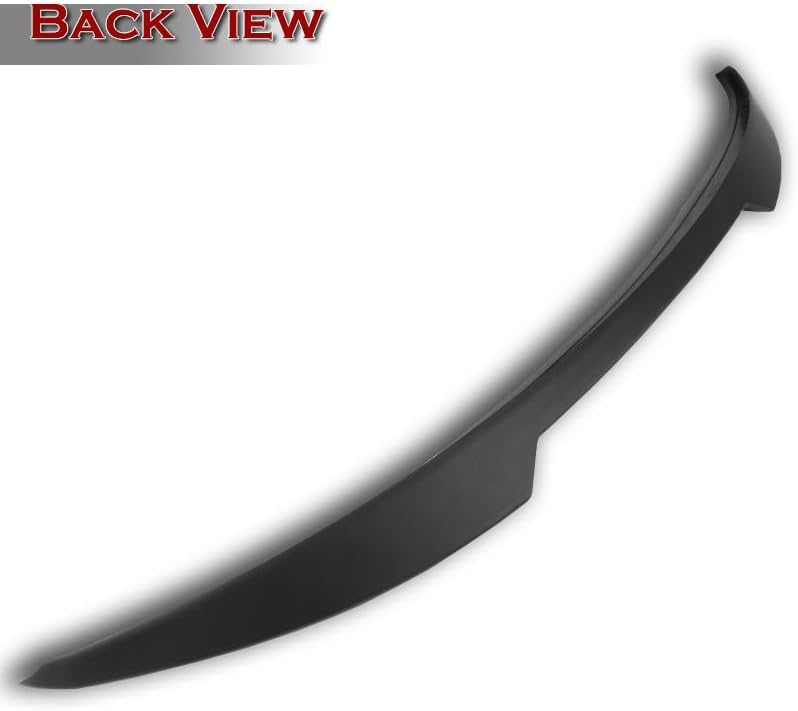 W-Power V-Style Trunk Duckbill Spoiler Wing Compatible with 2015-2020 Acura TLX 2016 2017 2018 2019 (Unpainted Black)