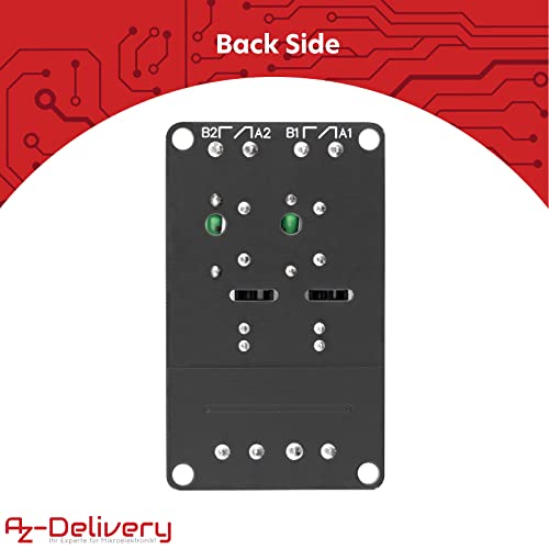 AZDelivery 2 Kanal Relais Modul 5V DC Solid State Relais Low Level Trigger Power Switch Relais Board kompatibel mit Arduino und Raspberry Pi