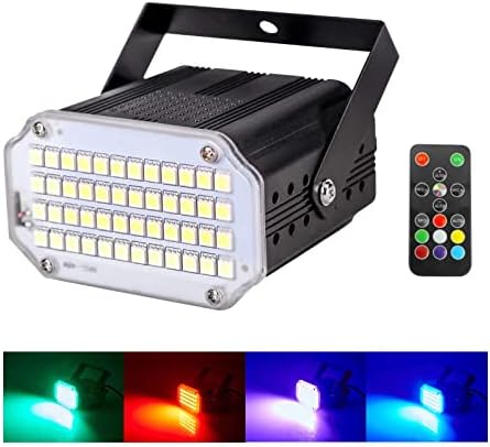 Full Color Strobe Light, 108Pcs Led Atomic Strobe Lights, Strobe Strobe Light With Remote Control for Strobe Light Party