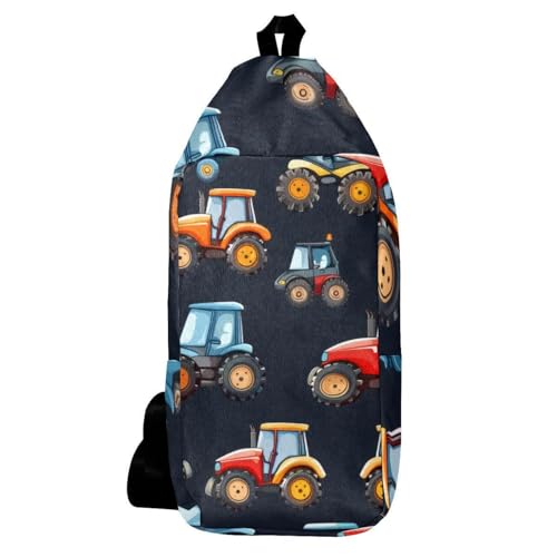 Sac à dos à bandoulière motif tracteur idéal pour vos randonnées et sorties nature
