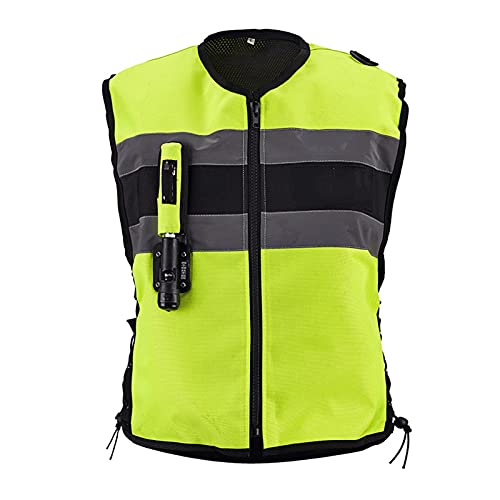YXYECEIPENO Motorradweste Mit Airbag Reflexstreifen Vorne Und Hinten 6 Stile Zur Auswahl Verwendet Für Motorradfahren, Reiten Sturzfestigkeit (Keine CO2-Gasflasche) Fahrradausrüstung