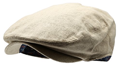Image of Men's Linen Flat Ivy Gatsby Summer Newsboy Hats
