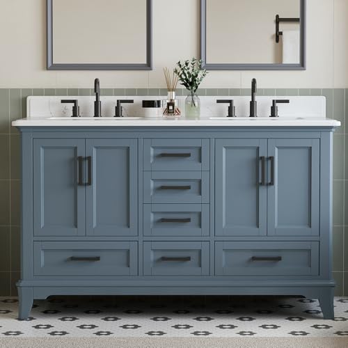 DELUXE LIVING 60in Solid Wood Vanity