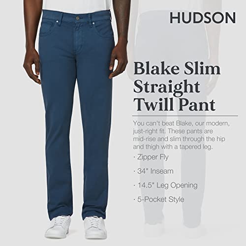 HUDSON Men's Blake Slim Straight Leg Twill Pant2