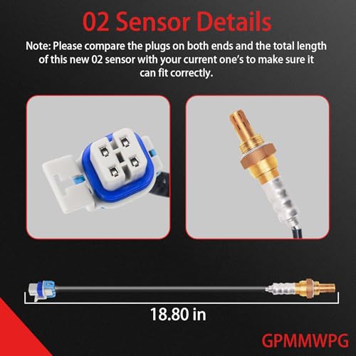 2PCS Sensor de Oxígeno compatible Chevrolet y GMC miniatura 3