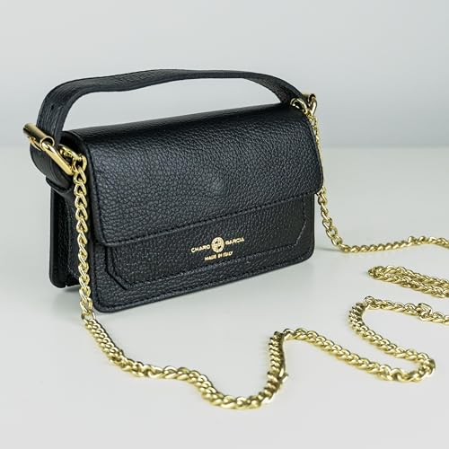 Image of Premium Italian Leather Handmade in Florence, Italy. Small Crossbody Bag for Women with a Detachable Strap Made in Italy