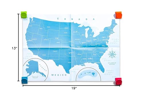Juvale U.S. Puzzle Map of The United States with 44 Magnetic Pieces (19 x 13 Inches) - Image 10