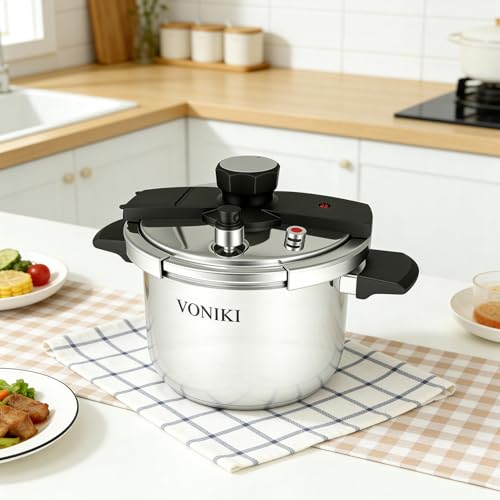 Olla a presión acero inoxidable 5.7 Qt VONIKI miniatura 2